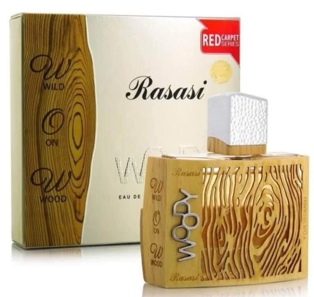 Rasasi Woody Perfume for Women - 55ml | Extra Long Lasting Luxury Perfume Scent | Pour Femme Eau De Parfum | All Day Fragrance | Perfume Gift Pack of 1