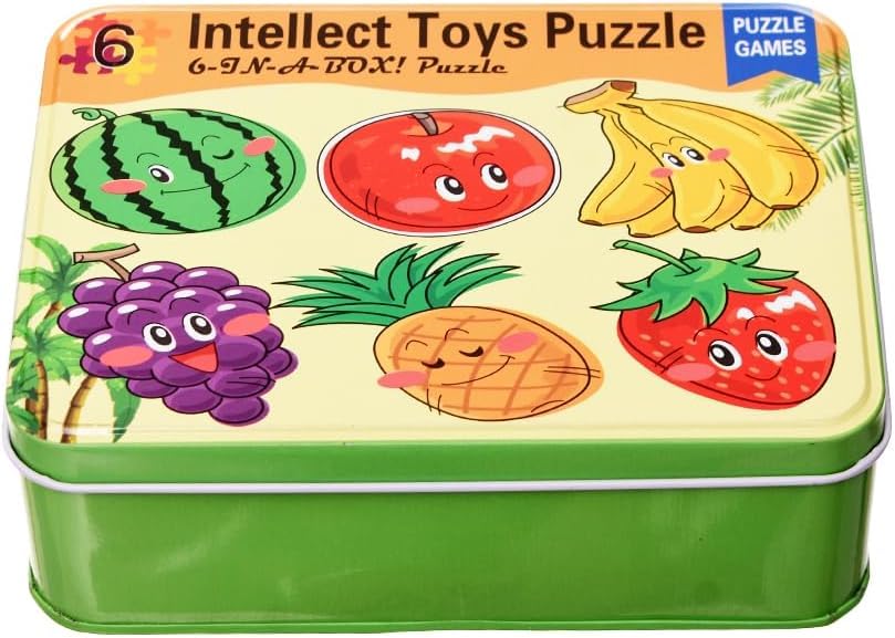 6In1 Jigsaw Puzzles Toy Puzzle Game Box With Fruits Design For Children