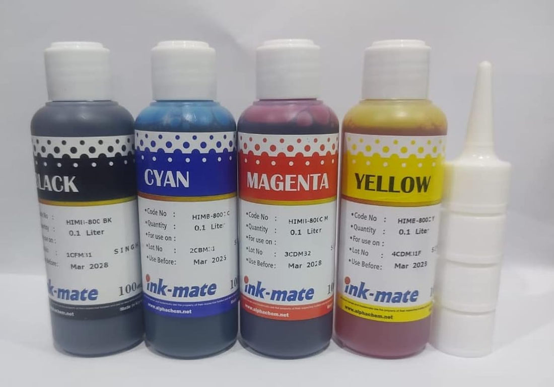 Ink Mate 4 color Refill Ink for Printer Cartridge