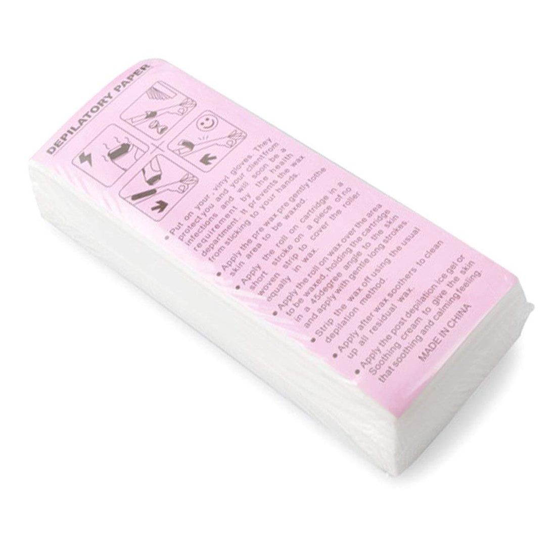 100 Hair Removal Depilatory Wax Strip Nonwoven Epilator Paper Waxing