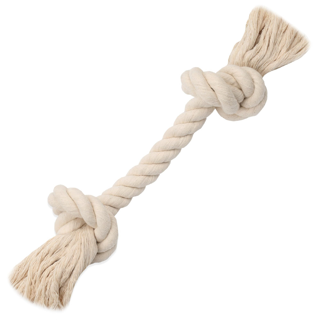 Barida Pet Supplies 100% Natural Cotton Rope Dog Toys, Premium White Cotton