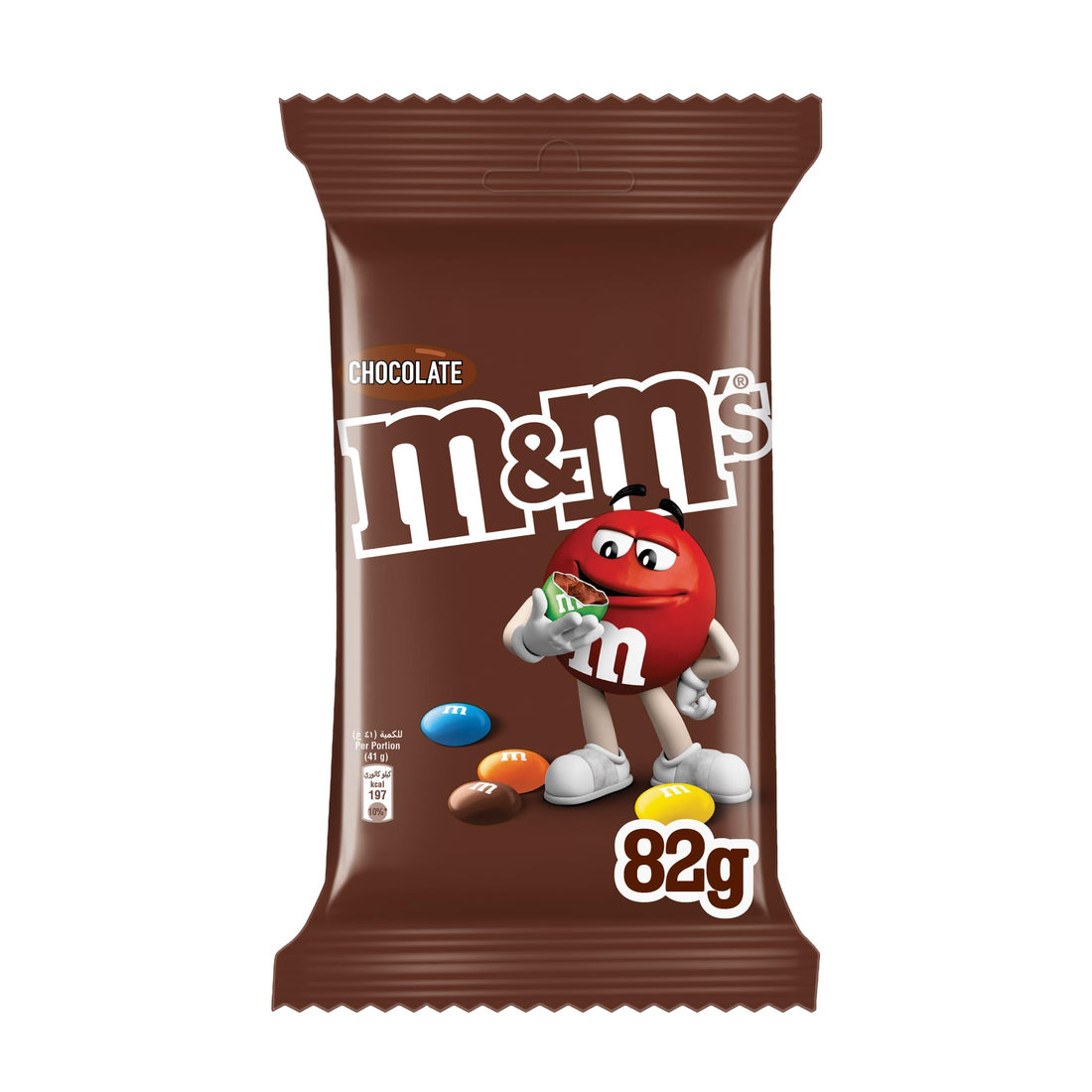 M&M's Chocolate 82g, Chocolate candy with milk chocolate, M&M's chocolate with a colored shell