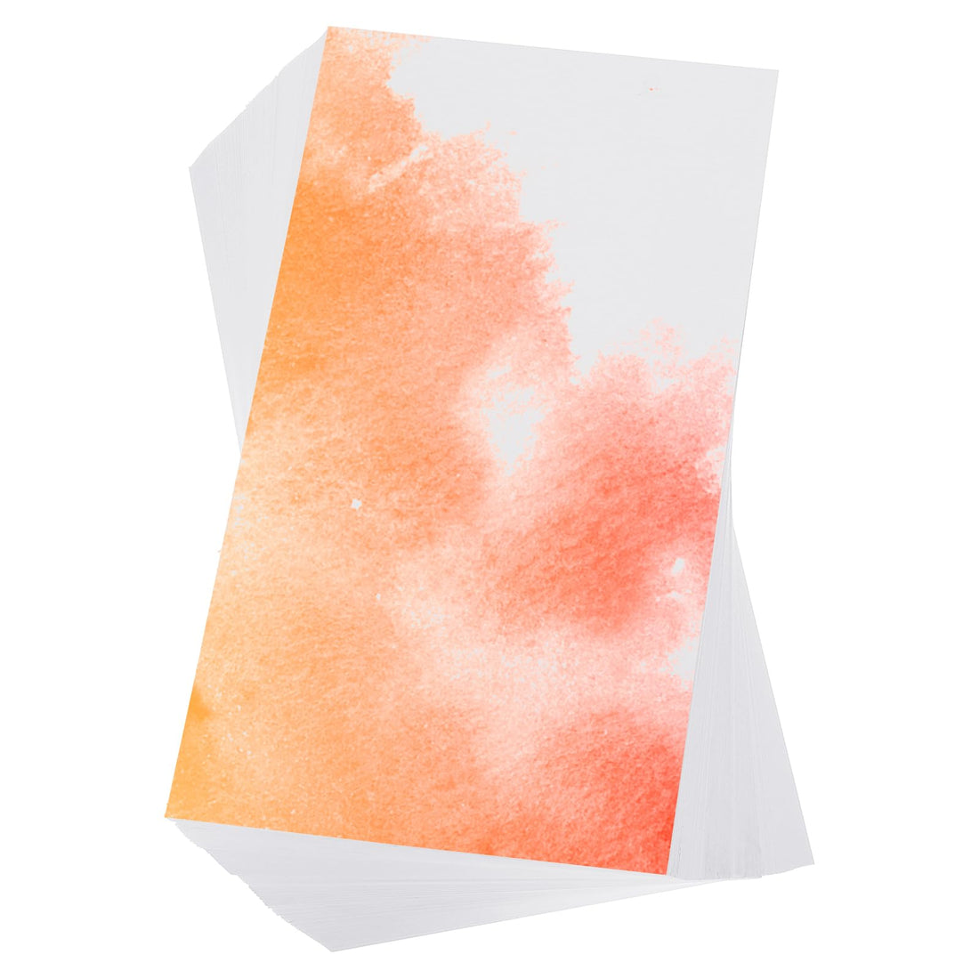 PATIKIL 100 Pcs Pure Cotton Watercolor Paper 140lb/300 GSM Water Coloring Paint Paper for Art Painting Watercolor Drawing Artist, 6x12 Inch