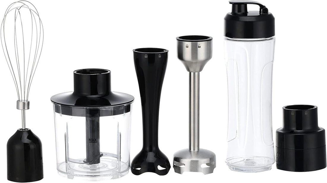 TORNADO Hand Blender 600 Watt With Stainless Steel Whisk in Black Color THB-600C