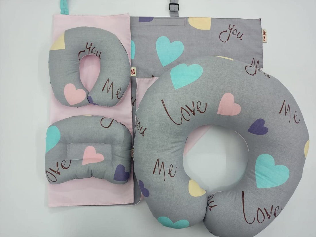 Moro Moro 3 Baby Pillowcase with Baby Pillowcase with Baby Neck Pillow with Mother Nursing Pillow