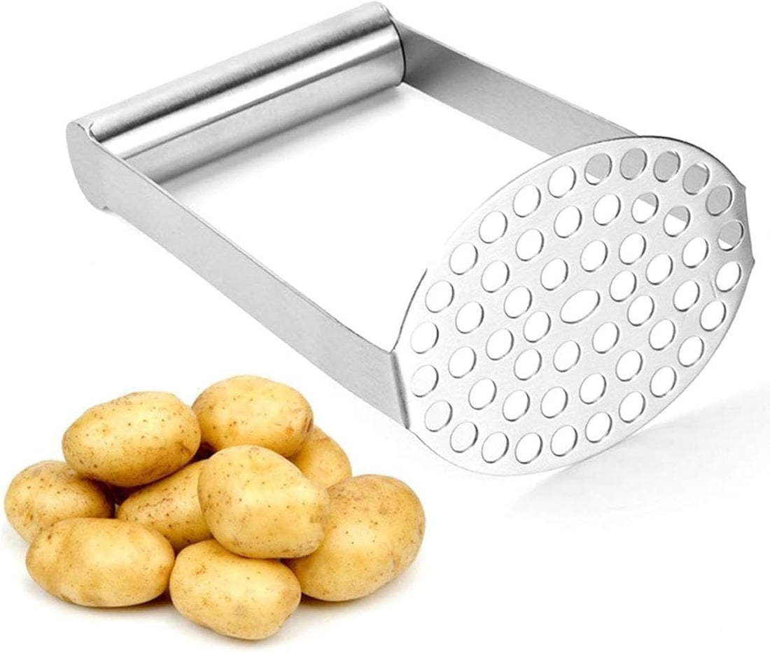 Stainless Steel Potato Masher for Mashed Potatoes, Jam, Vegetables and Fruits