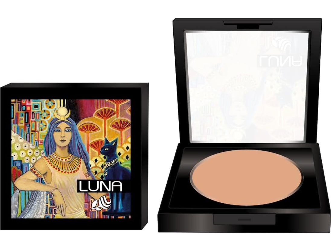 Luna Compact Powder 11 Gm Black Packing No 608