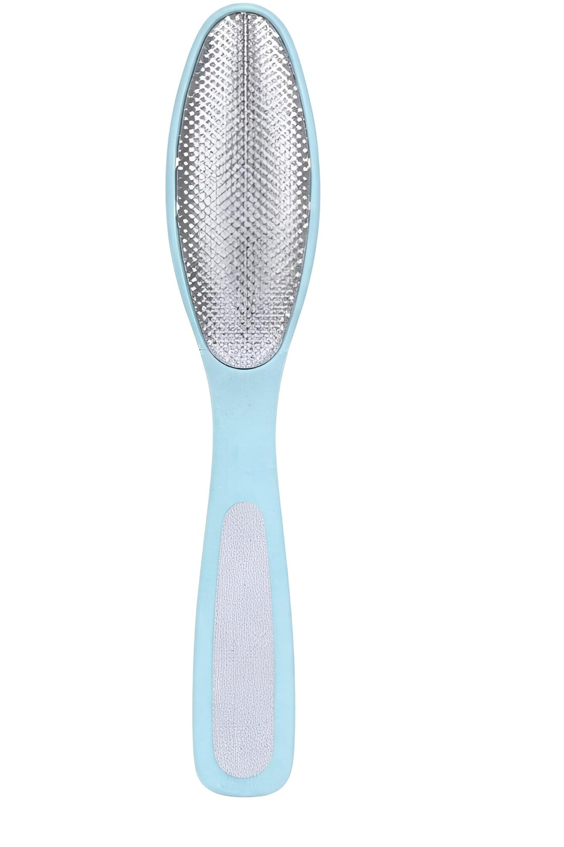 Double Sided Foot Rasp File and Callus Remover for Hard Skin and Dry Heels, Manual Pedicure Foot Care Tool with Metal Surface and Easy Grip Handle for Home or Salon Use, 1 Piece (Multicolor)