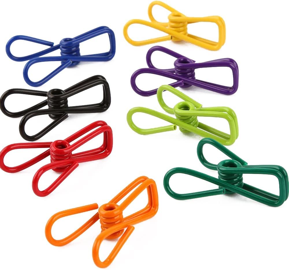 Multi-Purpose Clothesline Utility Clips (10 Pieces)
