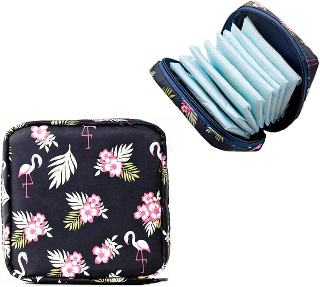 Sanitary Napkin Holder - Durable and Spacious Fabric Bag for Girls, Keeps Feminine Products Neatly Organized and Easily Accessible