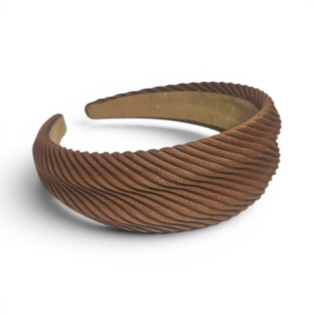 Catch Up Padded Ribbed Headband for Women & Girls, Soft Comfortable Non-Slip Hair Hoop, Stylish Ribbed Fabric Hair Accessory for Daily Wear, School, Work & Parties