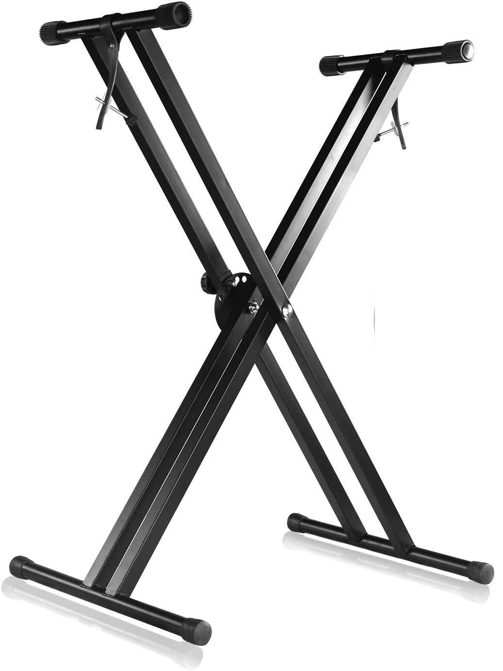 Juarez JAK200 Electronic Piano Keyboard X-Type Universal Keyboard Instrument Double-Braced X-Style Stand, Piano Keyboard Stand with Locking Straps, ASSEMBLY REQUIRED