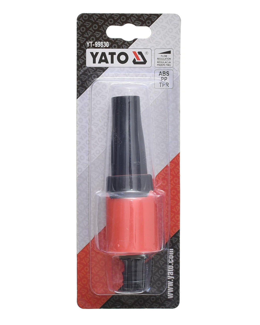 YATO Adjustable Spray Nozzle, Versatile Watering Tool with Multiple Spray Patterns for Precise Garden and Outdoor Cleaning