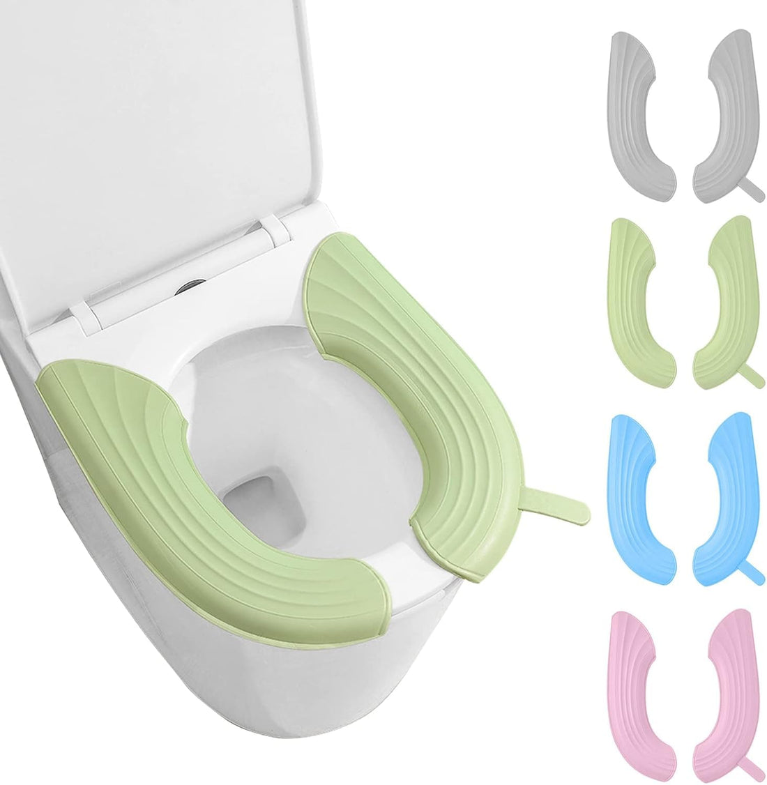 Luxury Soft Cotton Waterproof Toilet Seat Cover Reusable Non-Slip Bathroom Cushion Protector for Home Travel Hygiene Comfort Easy Wash