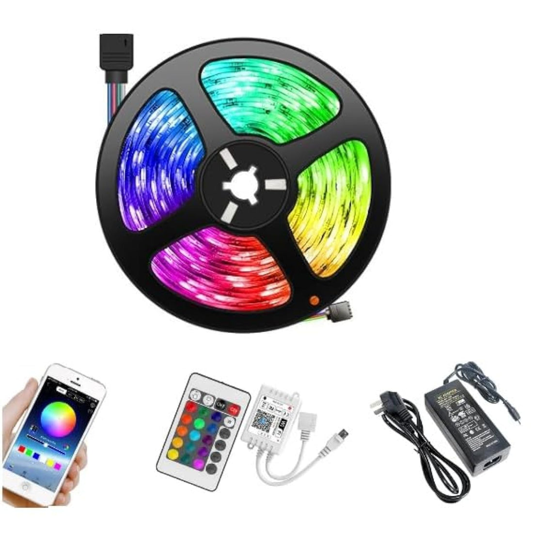 5M LED Strip with Remote Control and Bluetooth
