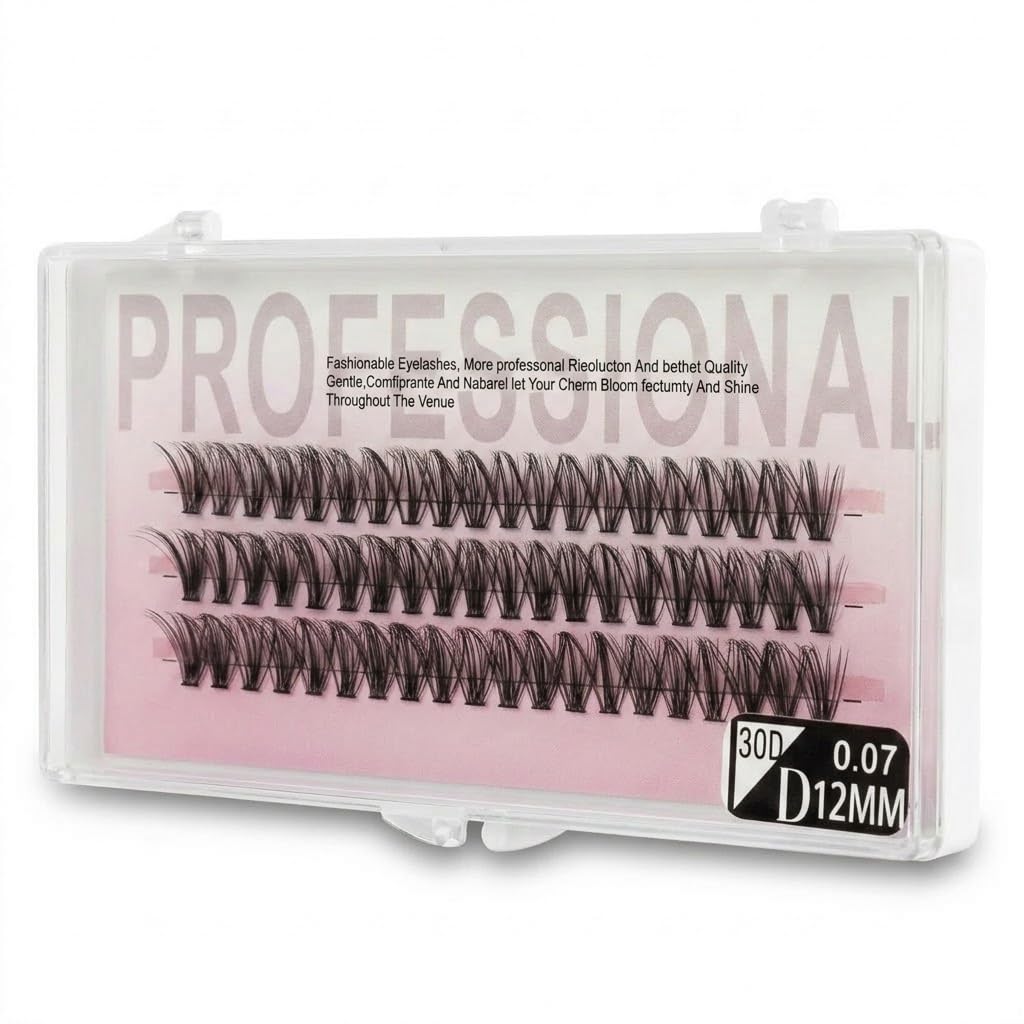 60 PCS - Extensions Individual Lash Volume 6D mink - FREE EYELASHES - Natural Eyelashes -12MM