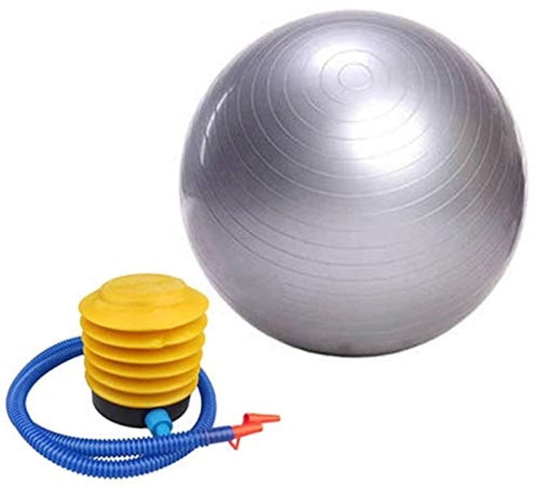 Anti Burst Silver 65cm Exercise Fitness Aerobic Ball for GYM Yoga Pilates Pregnancy Birthing Swiss