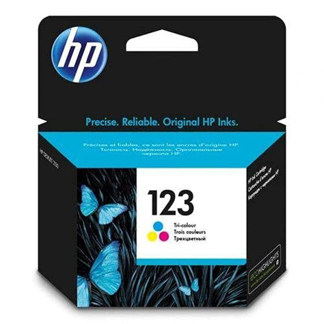 HP 123 Tri-color Ink Cartridge Original, F6V16AE