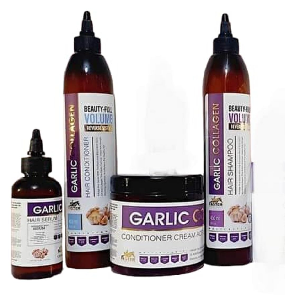 FasterThom Unisex-Adults Hair Loss Treatment Set 5 Pieces Shampoo, Conditioner, Serum, Bath Cream, Ampoule