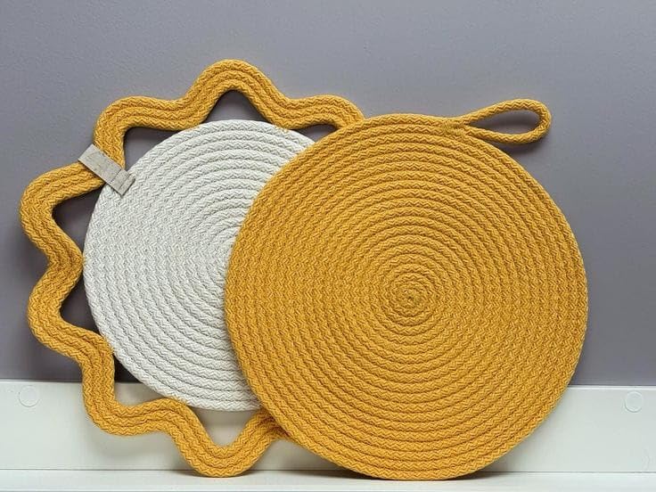 MacrameStore - Set of 2 Coasters 15 cm - 2 كوستر