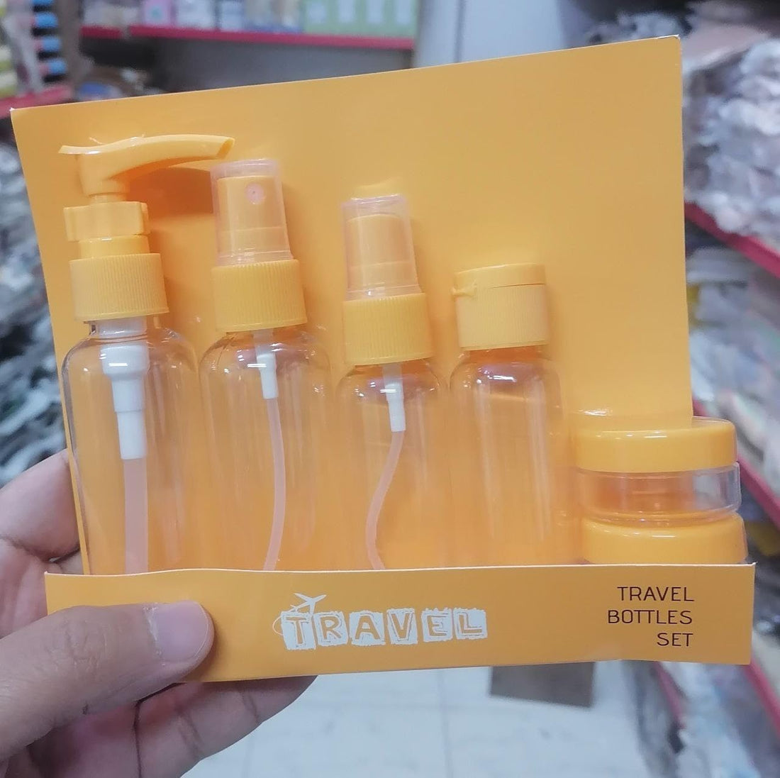 Bottlesome - 6 Piece Trip Organizer Set (Arches Specification: 1 Pump + 2 Bottles + 1 Long Pack + 2 Cream Packs) with Check Bag Sealed - Generic