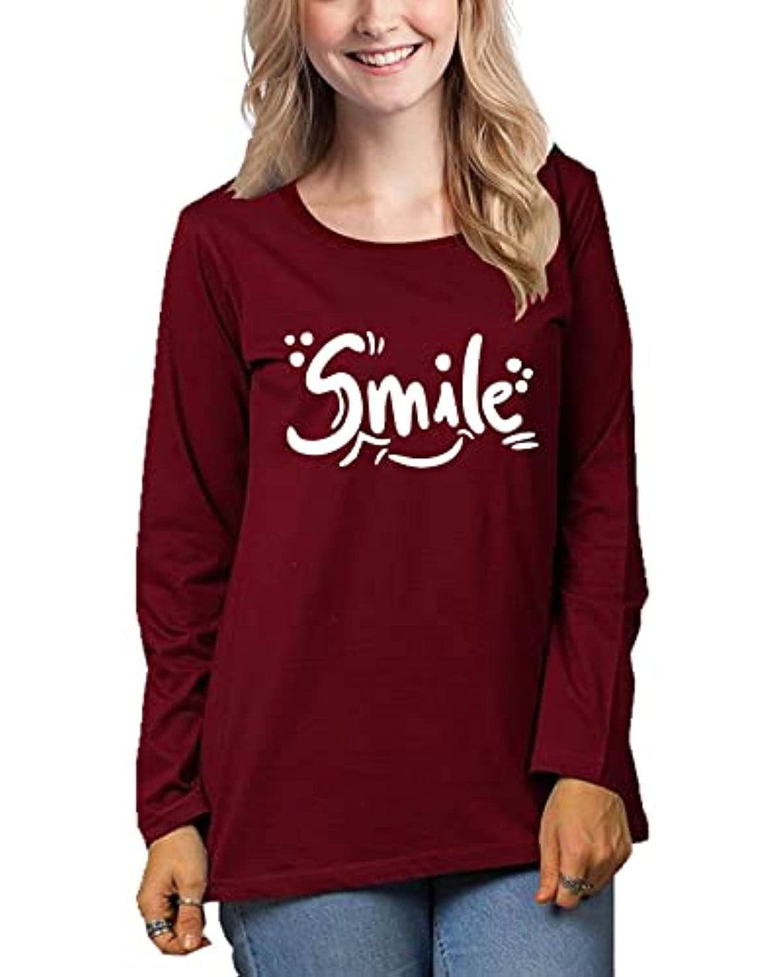 Print Online"SMILE" T-Shirt