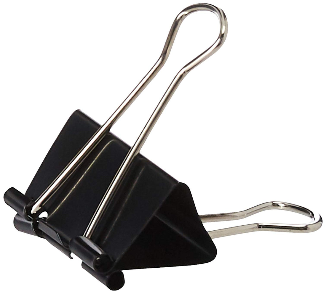Deli e38562 pack of 12 binder clips - 41 mm