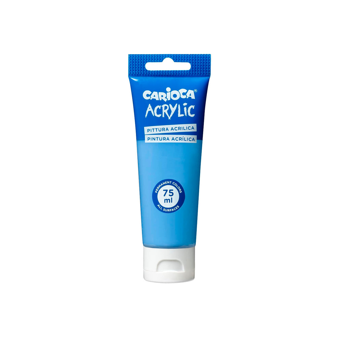 Carioca Acrylic Paint Tube 75 ml, 16 Light Blue