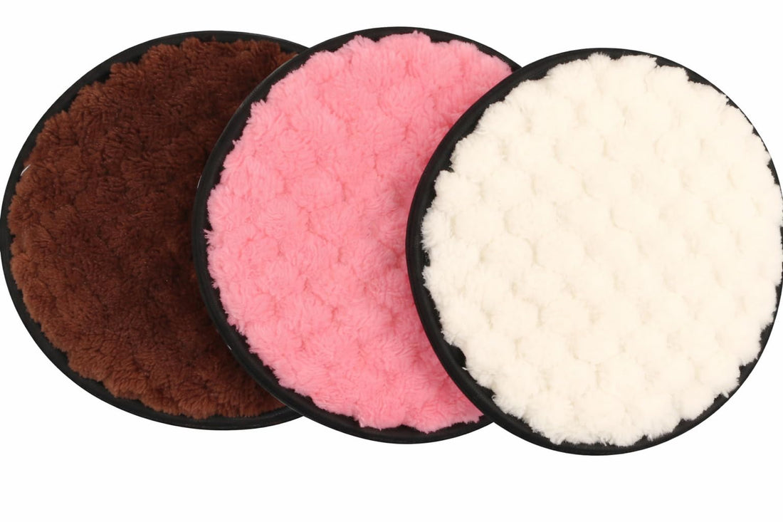 Microfiber Makeup Remover Sponge – Removes Waterproof Makeup with Water Only, No Chemicals Needed (3 PCS)