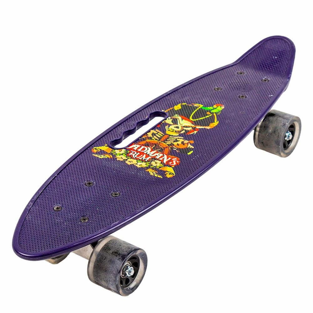 Dream Land Colorful Mixed Shapes Black Skate Board - 212-1