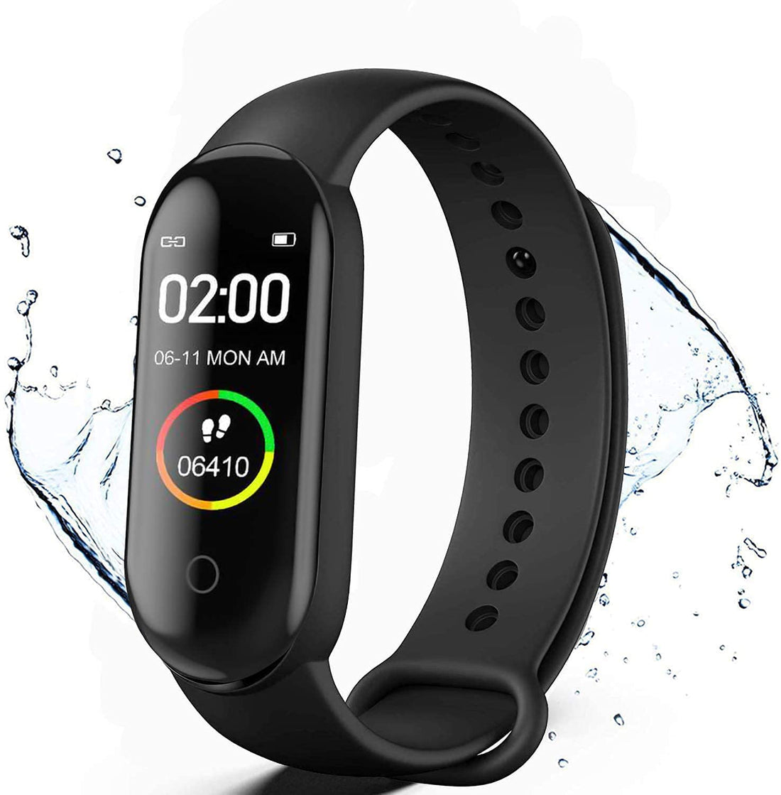 CTEX M4 Smart Band Fitness Tracker Watch Sport Bracelet Heart Rate Blood Pressure Smartband Monitor Health Wristband Band Bracelet、Sleep Monitor,Step Counter, Calorie Counter