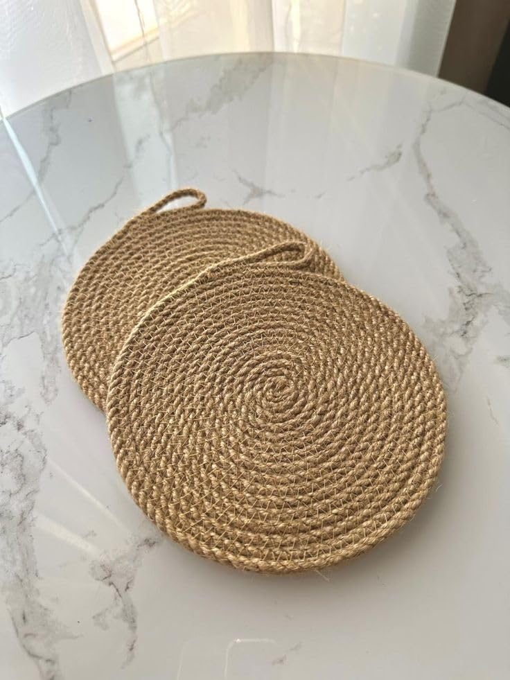 MacrameStore - Set of 2 Coasters 15 cm - كوستر عدد 2 قطعة