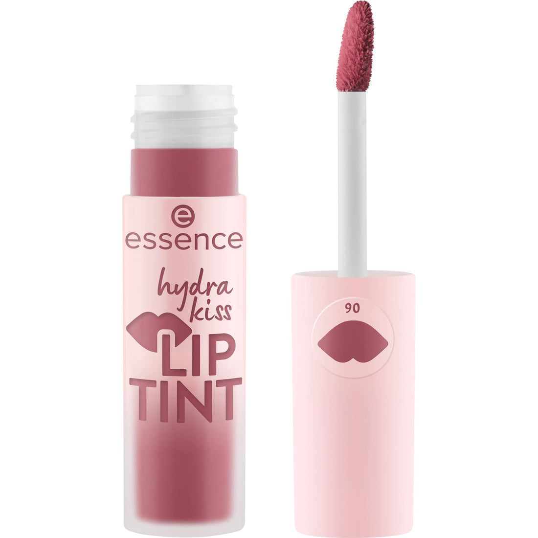 essence hydra kiss lip ink lipstick, no. 06, red, long-lasting, colouring effect, natural, shiny, vegan, no parabens, no microplastic particles, nanoparticles free, pack of 1 (4 ml)