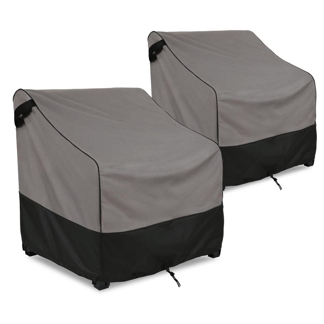 FORSPARK Patio Chair Covers Waterproof, Heavy-Duty Outdoor Furniture Covers 2-Pack, UV-Resistant Protection for Lawn Chair, Fits up to 33W x 34D x 31H, Grey