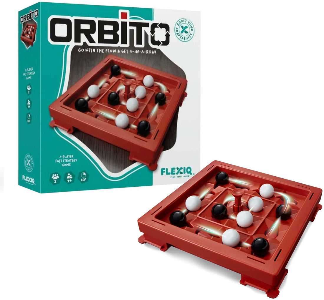 Wonka FLEXIQ - Orbito - 2-Player Fast Strategy Game - Forward Thinking and Strategic Switching - Friends and Family Game - Age 7 Years+ - FXG502UK