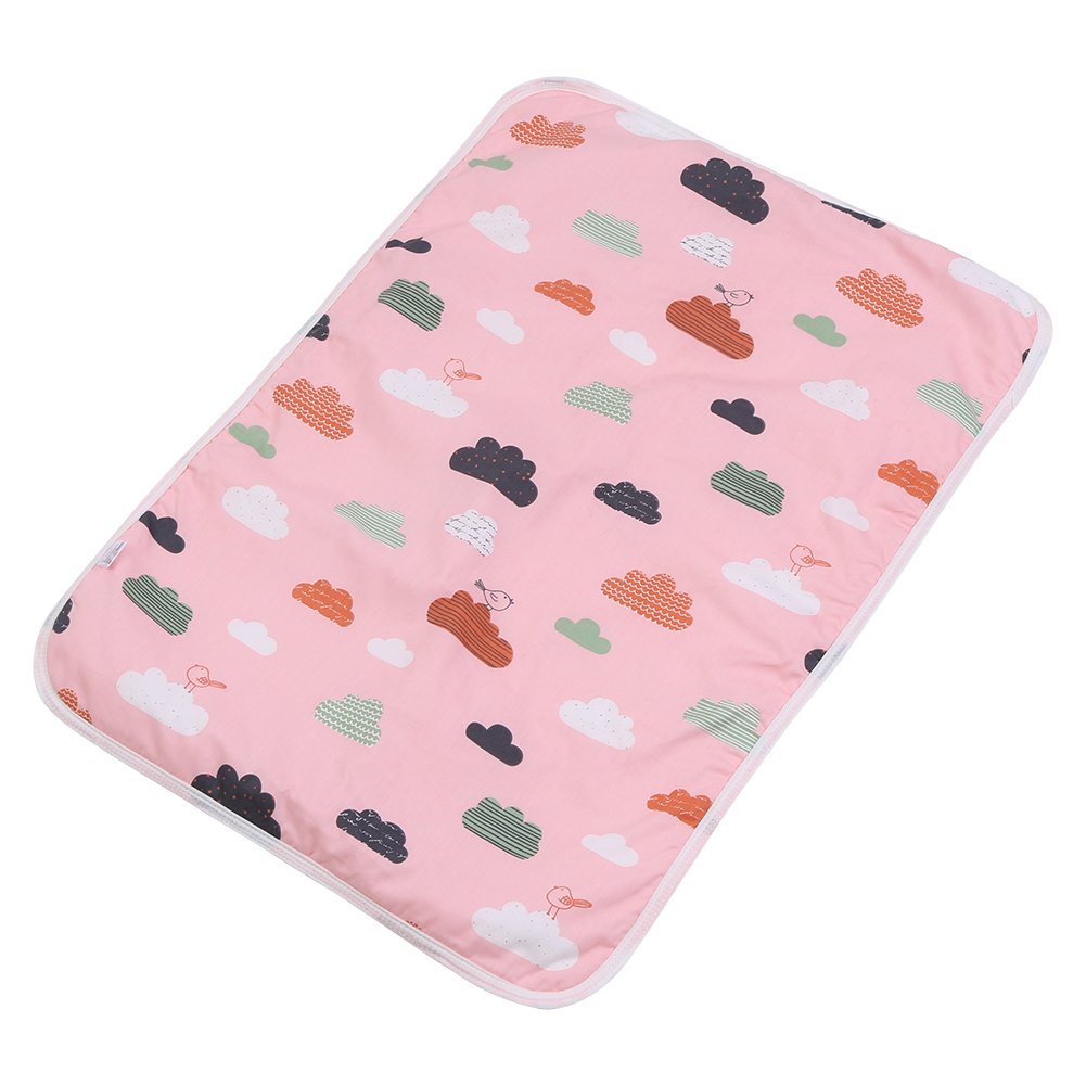 Yosoo Ultra-Soft Large Washable Baby Changing Pad Mats Baby Cotton Urine Mat Diaper Nappy Bedding Changing Cover Pad Disposable Sanitary Baby Infant Toddler Diaper Liners Covers(#D Cloud)