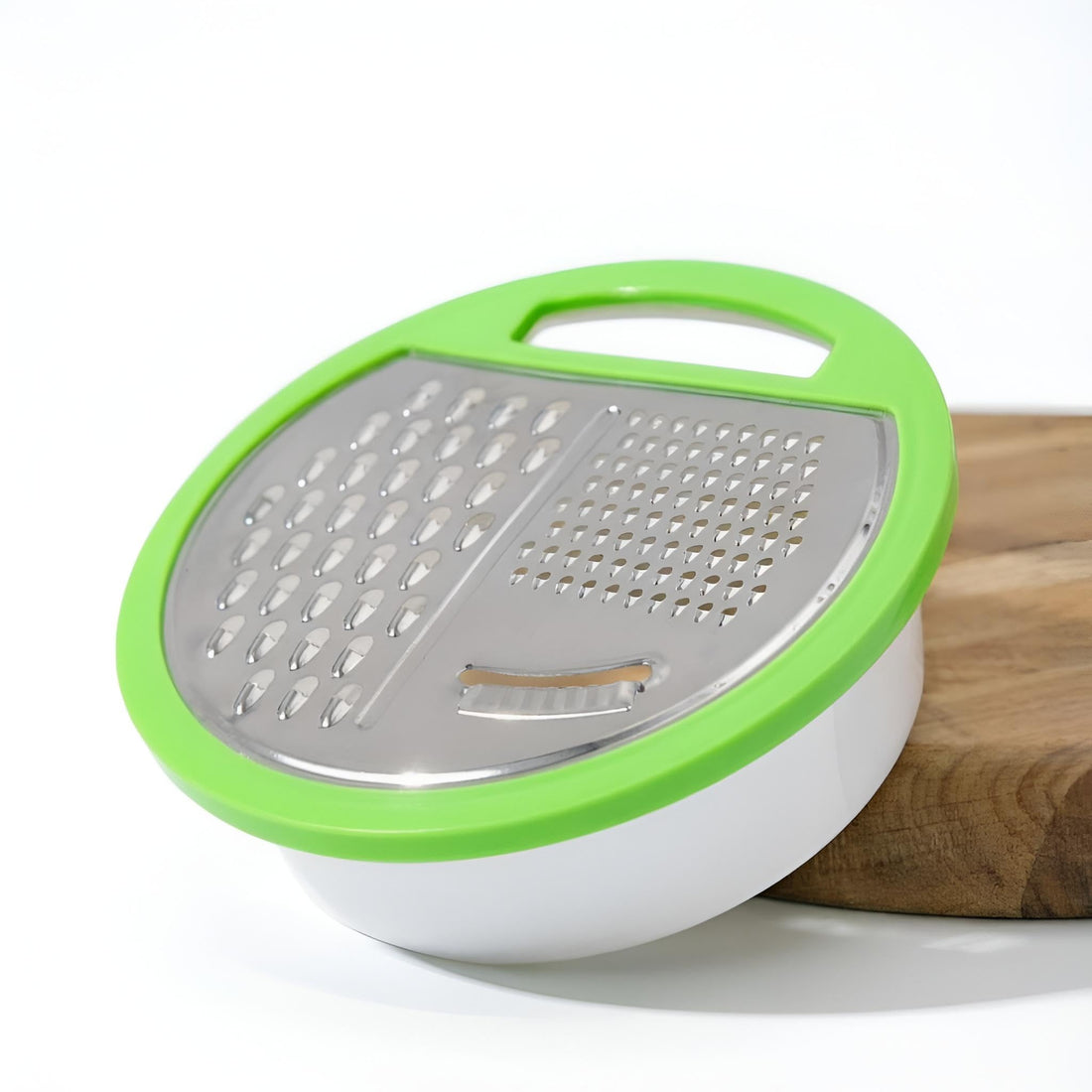 Vegetable grater-a high-speed tool for humans of different types of foods smoothly and equipped with a matching bowl that collects the grated elements directly without any chaos or dirt (Model 1)