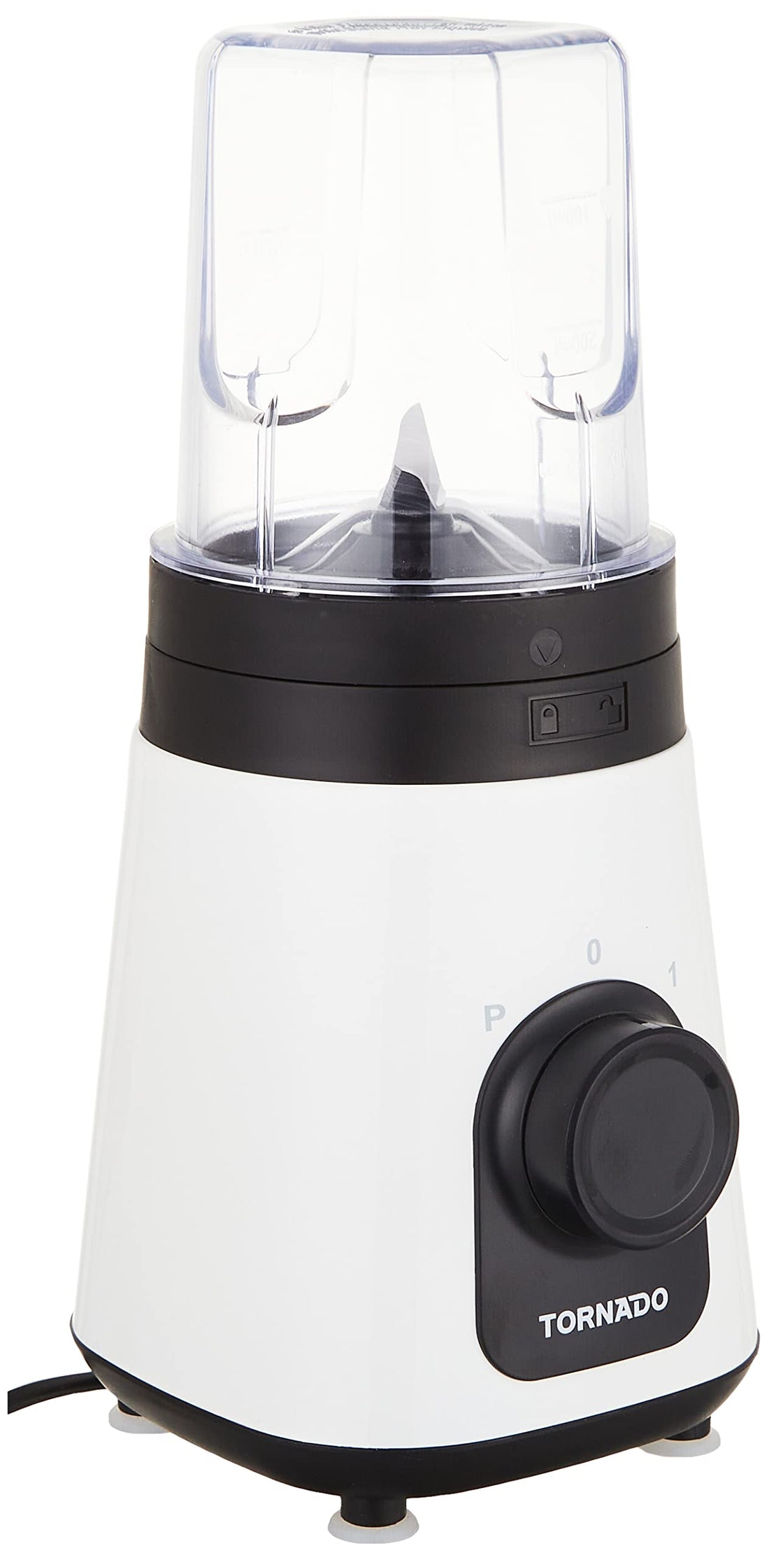 TORNADO Personal Blender 320 Watt, 0.60 Liter, Extra 0.3 Liter Jar, White PB-320T