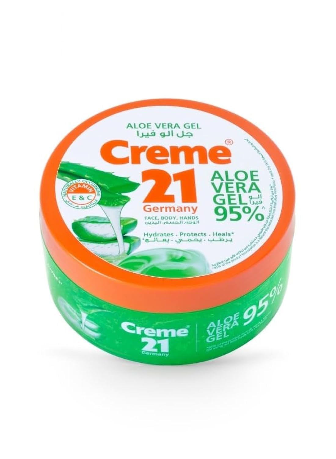 Creme 21 Aloe Vera Gel 300 ml - Pack Of 1 | Protects Skin from Allergies and Infections | Woth Vitamin C & E | Fast Absorbing Non Sticky Aloe Vera Gel