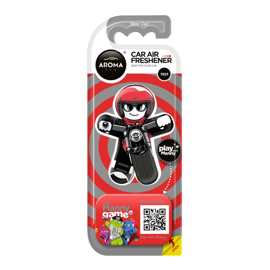 Revitalize Your Ride: AROMA CAR MANNY - The Ultimate Biker's Air Freshener