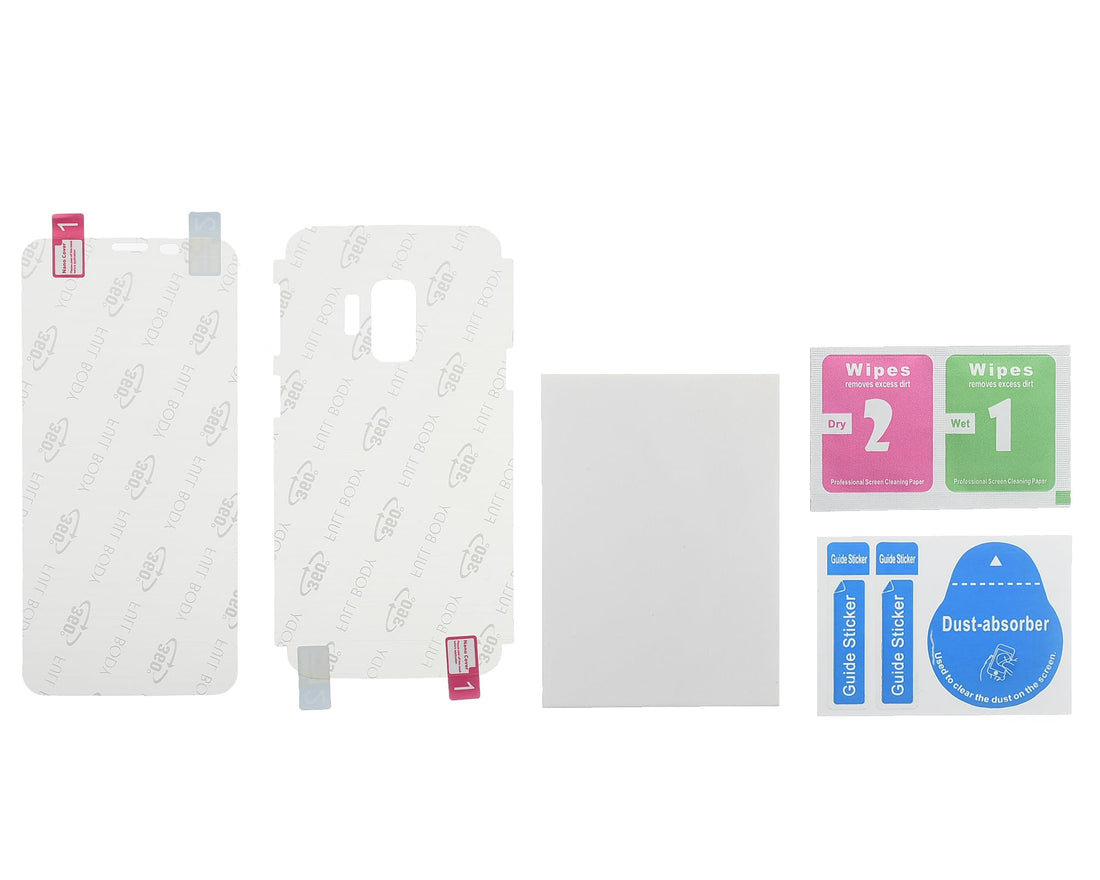 Gelatin 360° Full Cover Design Screen Protector,High Scratch,Anti Shock For Samsung S9 - Clear