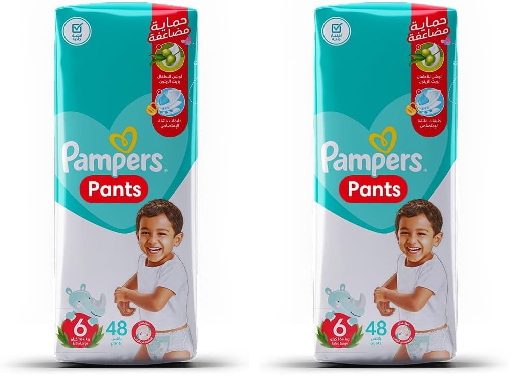 Pampers Pants diapers, Size 6, 16+ Kg, 48 diapers (Pack of 2)