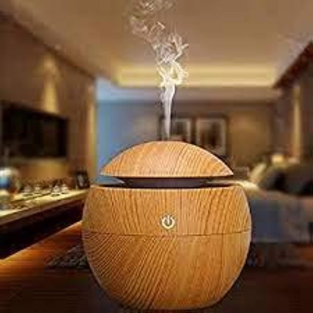 BELLOX ENTERPRISE Cool Mist Humidifiers aroma diffuser for home Air Humidifier with Led Night Light Colorful beige M B-556