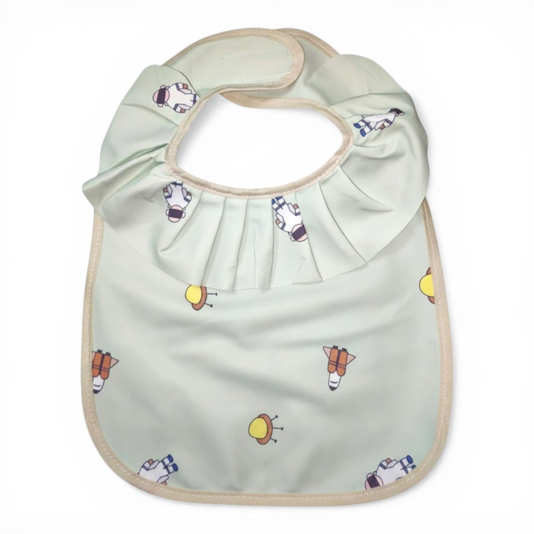 Catch Up Waterproof Baby Feeding Bib for Newborns and Infants, Cute Cartoon Design Baby Bib, Lightweight BPA Free Stain Resistant Bib, Easy Clean Toddler Food Catcher Bib for Daily Feeding