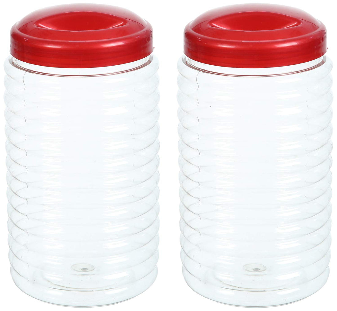 Lamsa Plast Spice Jar Set - 2 Pieces, Assorted Color