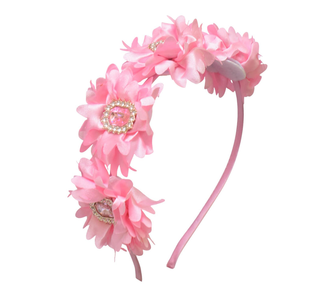 Daphne Girls' Polyester Hair Band - Rose