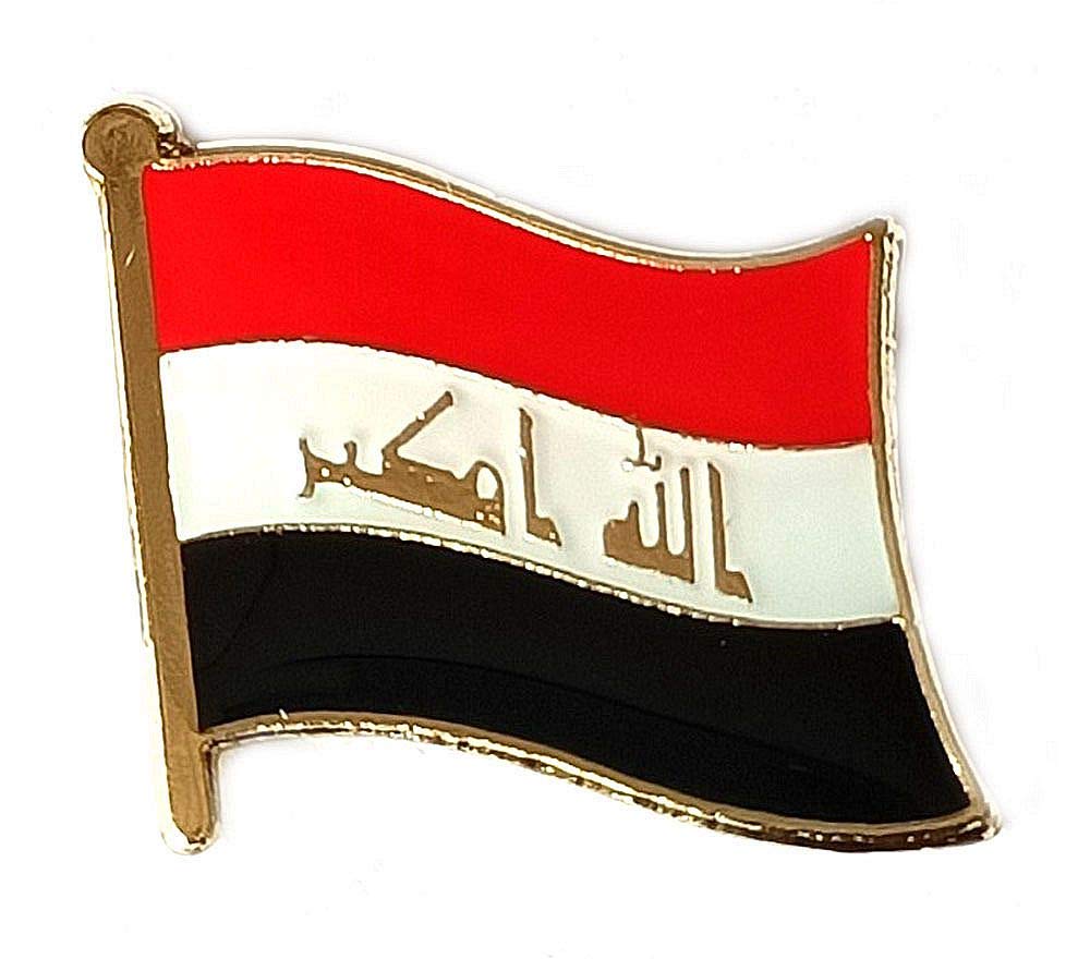 Iraq National Flag International Travel Small Pins Enamel Made Metal Souvenir for Hat Clothes Backpack