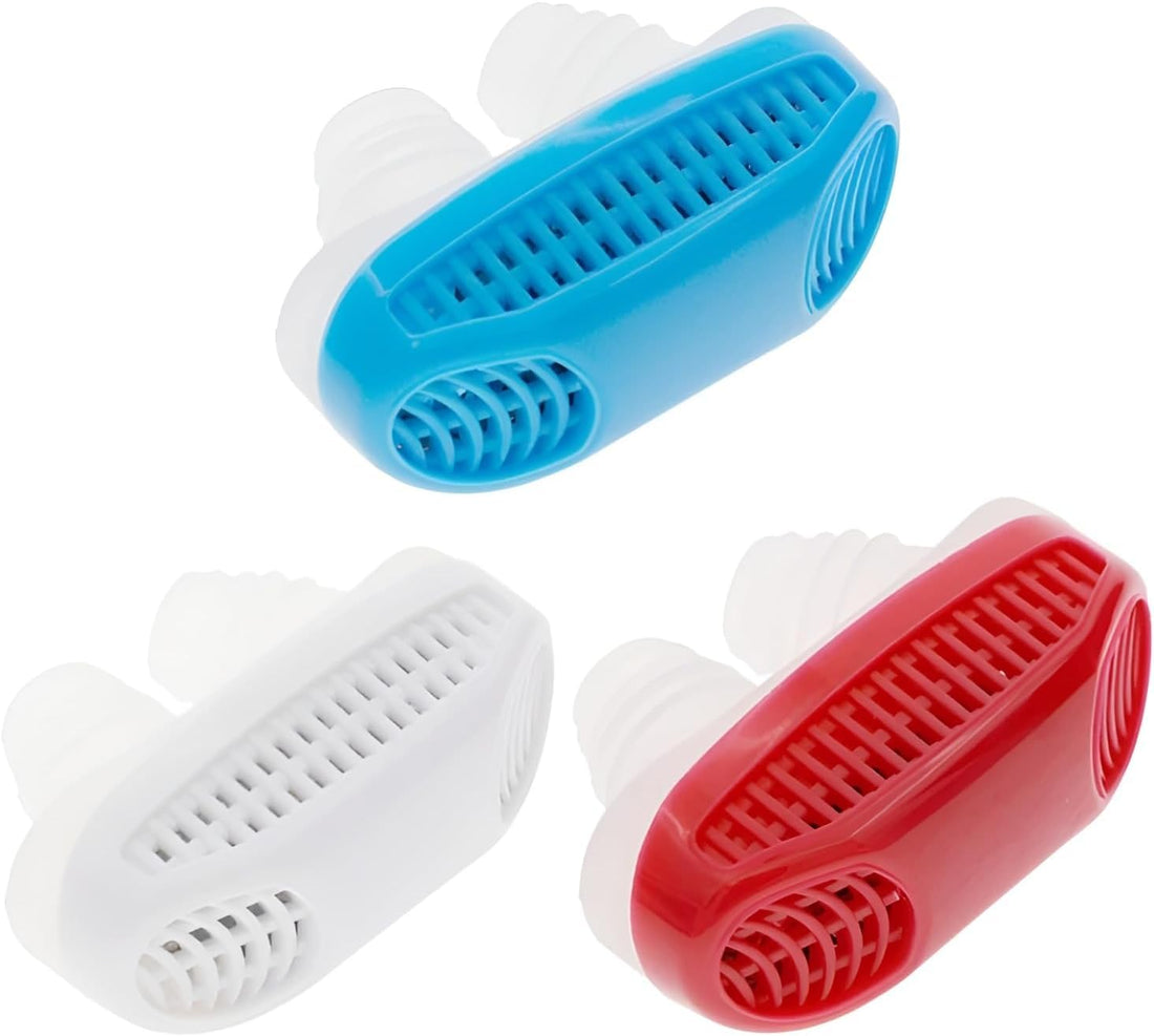 Anti Snoring Nose Clip 2 in 1 – Air Purifier Health Device for Easy Breathing, Soft Silicone, Relieve Snoring and Nasal Congestion, Sleep Aid, Improve Breathing Quality, Easy to Use (White)