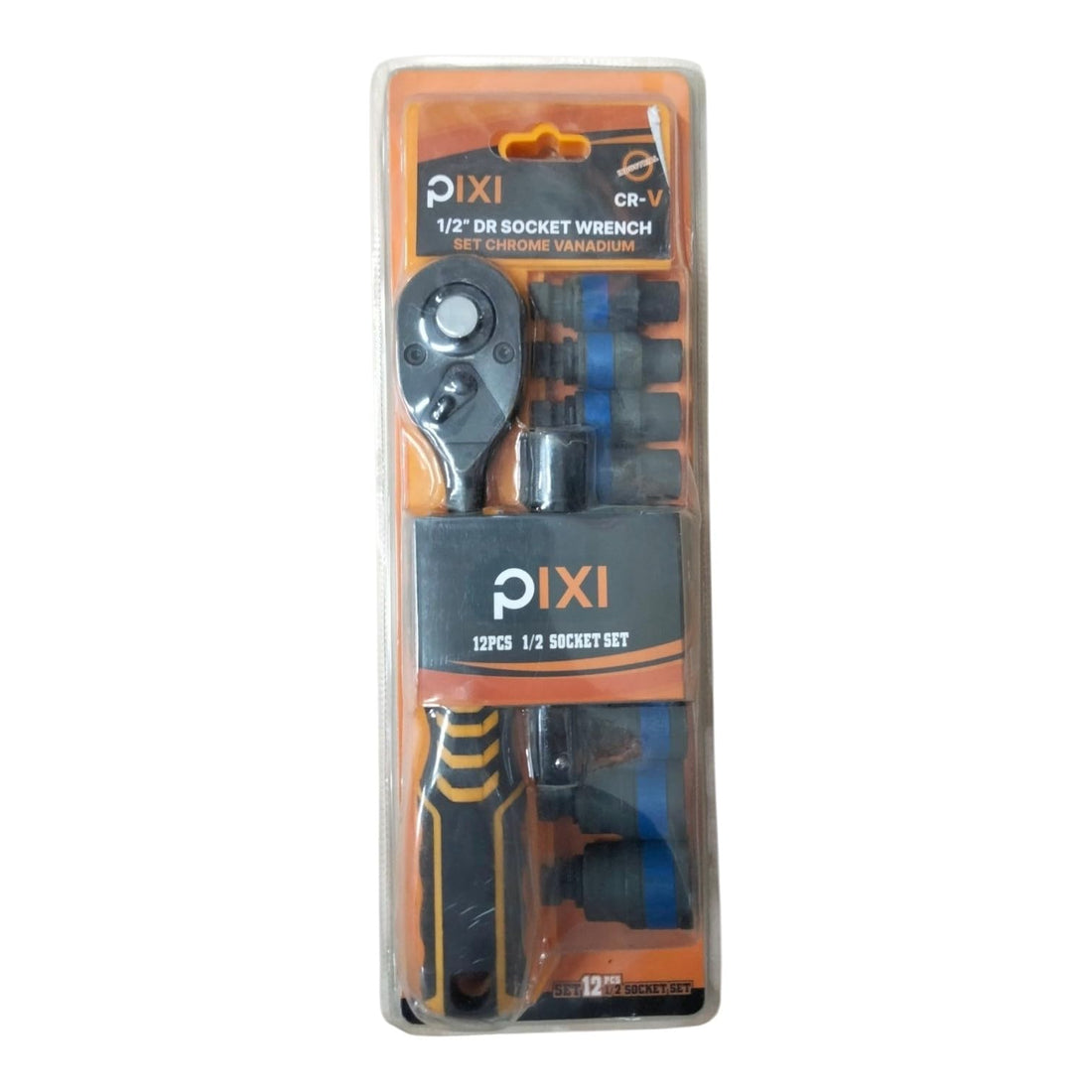 12 Piece Nut Wrench Set, 1/2 Inch, Chrome Vanadium, with Crank