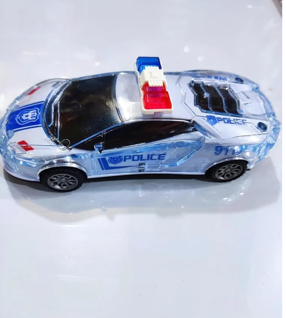 Generic Police Car Hands Police Car Multi Color Sound and Light Toy